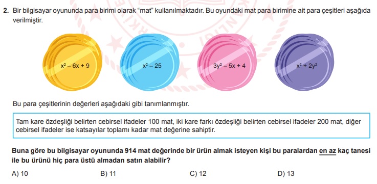 Mayıs 2021 lgs örnek soruları