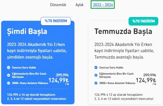 Kunduz 2023-2024 erken kayıt indirim fiyatı