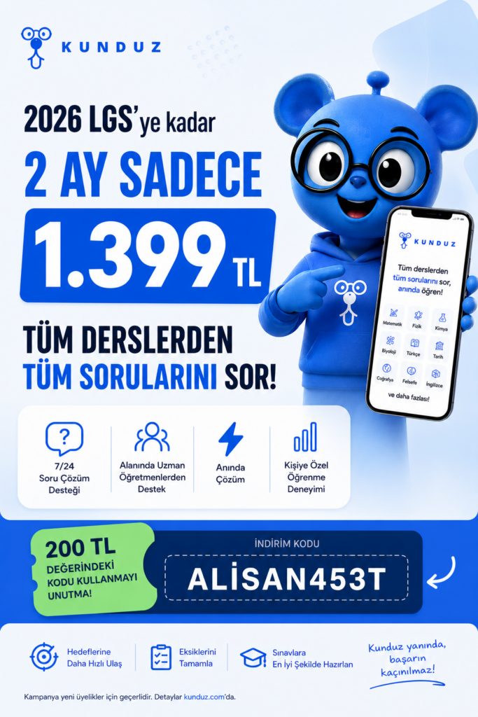 LGS 2026 Kunduz İndirim Kodu